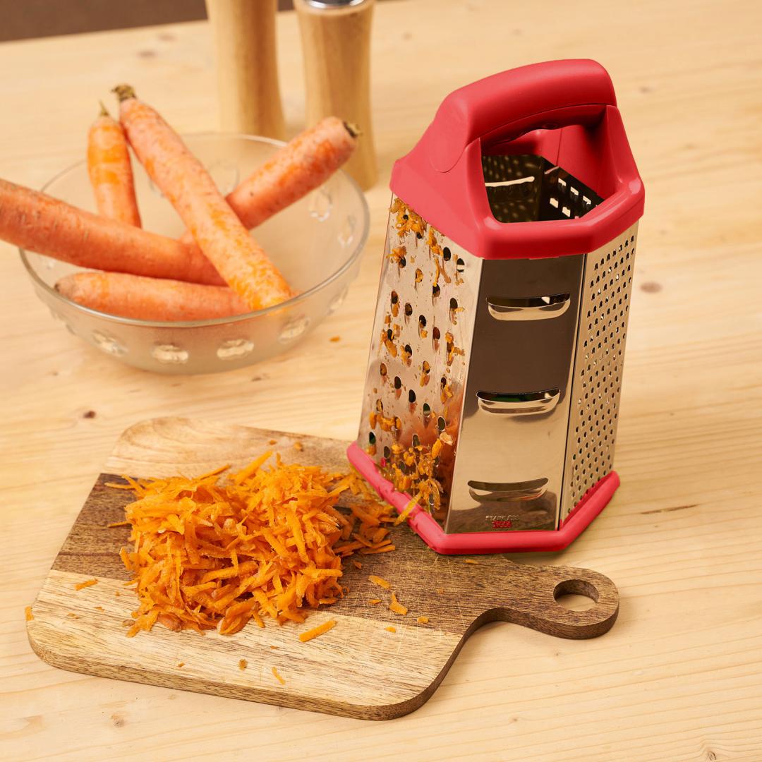 RAZATOARE 6 LATURI,14X12X23 CM, ROSU,VANORA HOME - Image 4