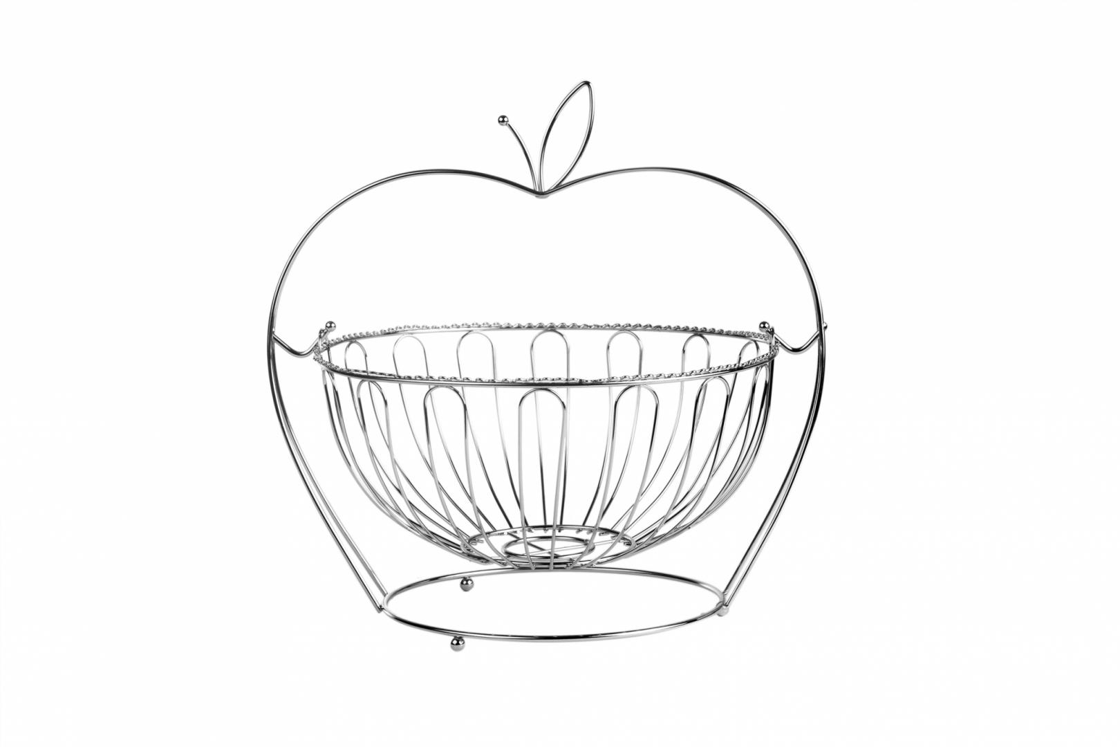 COS FRUCTE METALIC CU STAND, 30x29 CM,VANORA HOME - Image 4